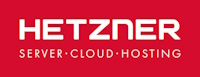 Hetzner Logo slogan white space red skaliert